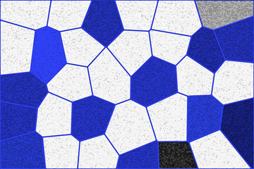 Blue white pattern mosaic texture background abstract art