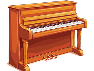 Fototapeta premium Piano vector art