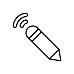 Stylus icon vector 
