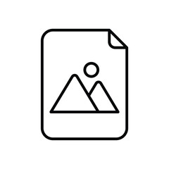 Image File icon vector 
