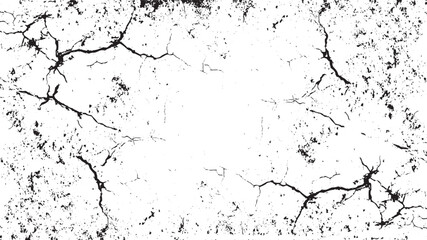Vector the cracks texture transparent background 