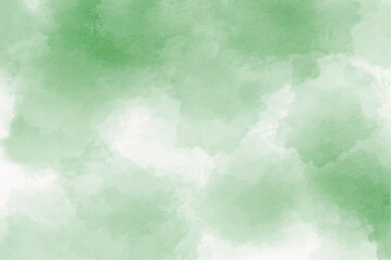 Watercolor green background. Abstract green watercolor wash with fluid strokes for elegant and aesthetic designs.  Green paper texture background.