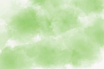 Green watercolor background. Watercolor brush painted paper texture background vector. Abstract watercolor hand painted background.