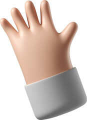 Obraz premium White skin hand waving hi