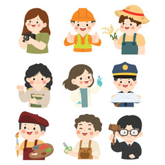 People at Work Vector Set