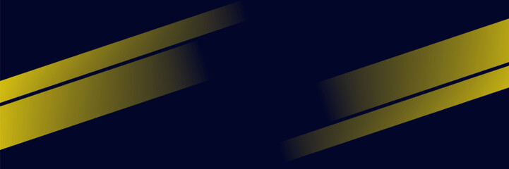 Navy blue abstract background with halftone golden lines delicate pattern. Small light spot box. Curve line, cosmic galaxy space. Festive BG for social media, birthday party invitation.