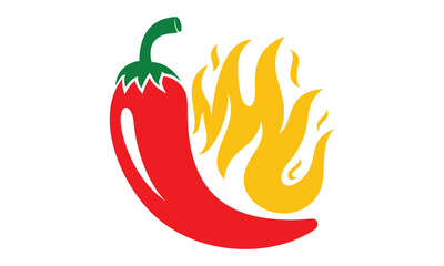 Hot chili logo icon vector template