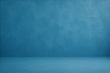 Abstract blue background, abstract wall studio room, can be used to present your product.