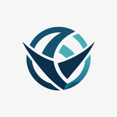 Abstract global technology logo design