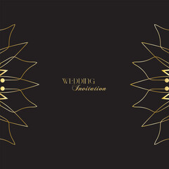 The Gold Mandala Wedding Iinvitation Card © Adin