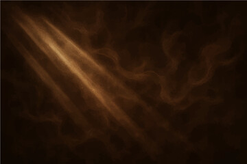 Abstract dark brown with light rays and a hint of smoke texture