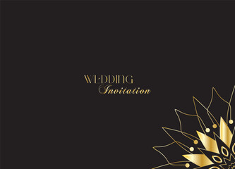 The Gold Mandala Wedding Iinvitation Card