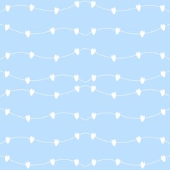 seamless love pattern with birds
