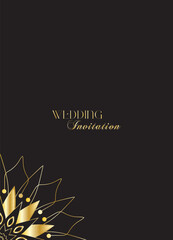 The Gold Mandala Wedding Iinvitation Card
