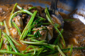 hot eel stew, a Korean cuisine