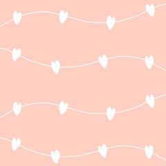 seamless love pattern with hearts