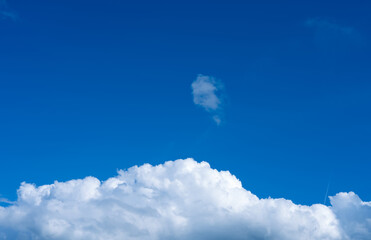 Sky Blue Panorama Lanscape,Nature Summer Background with Clear Sky over beach, Holizone clouds abstract texture on blue background for Spring banner