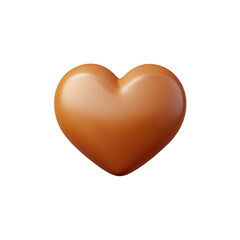 Fototapeta premium 3D Rendered Heart on Transparent Background