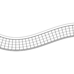 Simple Volleyball Net Illustration