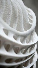 Abstract 3D White Design Structure