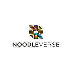 Noodleverse Logo – Modern, Futuristic Noodle Brand Identity with a Global Twist

