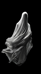 Naklejka premium Abstract Draped Fabric Sculpture