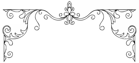 abstract floral frame