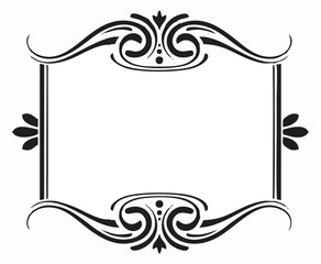 decorative frame with floral ornament