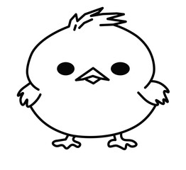 cute cartoon penguin icon on white background