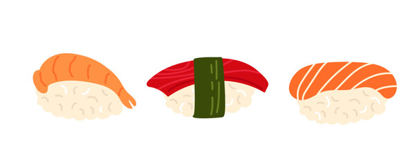 Delicious sushi assortment featuring salmon, tuna, and eel on rice