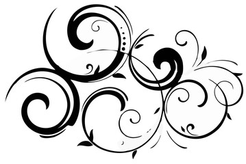 intricate_floral_design,black_and_white_illustration,swirling_vines_and_leaves,ornate_decorative_pattern,abstract_organic_shapes,minimal_line_art
