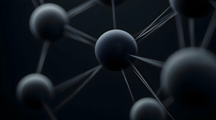 Abstract Molecular Structure Illustration
