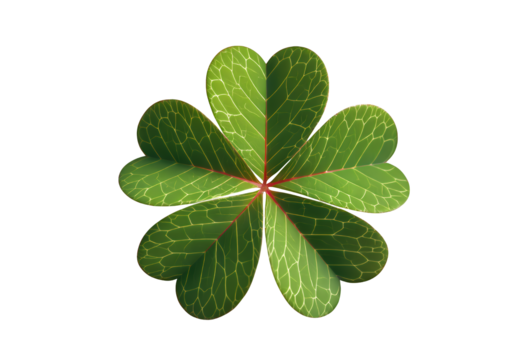 Green Leaf Design, Isolated Transparent Background - Powered by Adobe