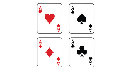 poker card icon vector design template in white background