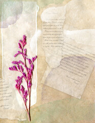 Collage journal page.