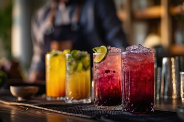 Hotel Non-Alcoholic Specialist Creating Mocktail Beverages