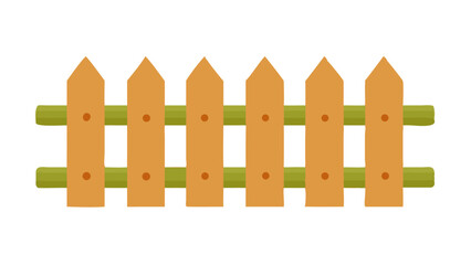 Wooden fence design in a minimalist style showcasing a simple yet charming structure ideal for landscaping