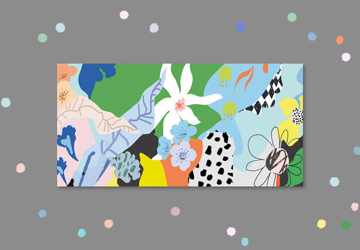 Floral Web Banner Layout