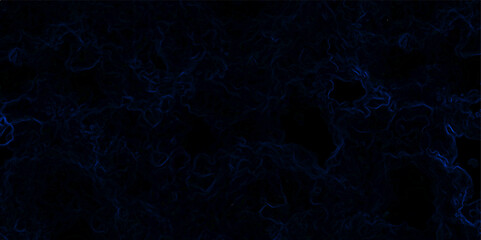 Abstract background with deep black and midnight blue tones, subtle glowing wisps and tendrils of electric blue light. Mysterious, technological, and ominous, energy fields, or galactic phenomena. 