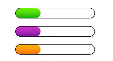 Obraz premium Progress bars ui elements