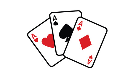 poker card icon vector design template in white background