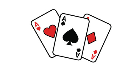 poker card icon vector design template in white background