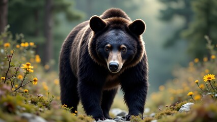 Fototapeta premium Guardian of the Wild Blooms