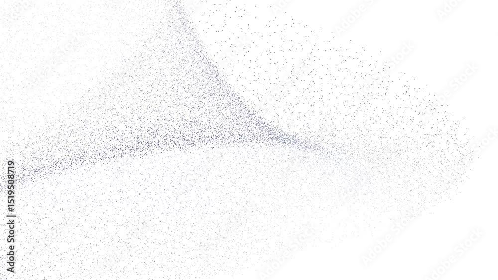 Poster minimalist white 3d particle wave dust modern elegant futuristic background animation