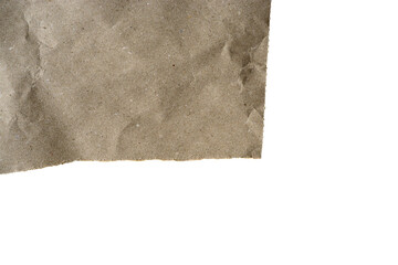 Obraz premium Torn piece of old paper with rough edges and aged texture on a transparent background