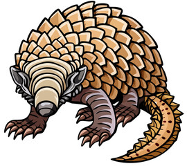 Obraz premium Adorable Pangolin Illustration