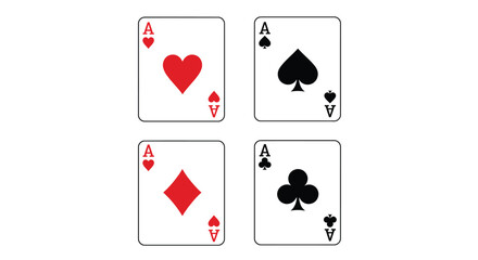 poker card icon vector design template in white background