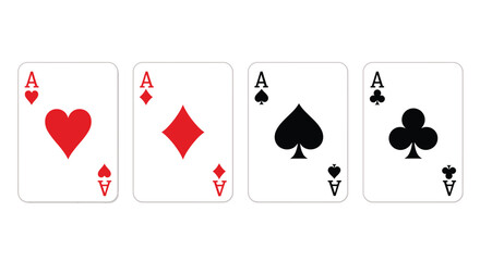 poker card icon vector design template in white background