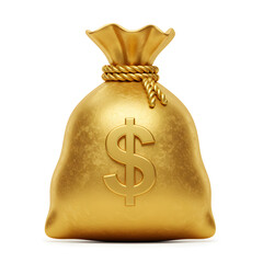 Gold Money Bag: Wealth, Prosperity, and Financial Success Symbol