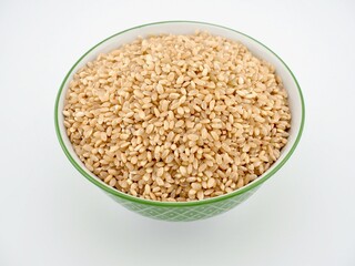 유기농 곡식 현미, 음식 